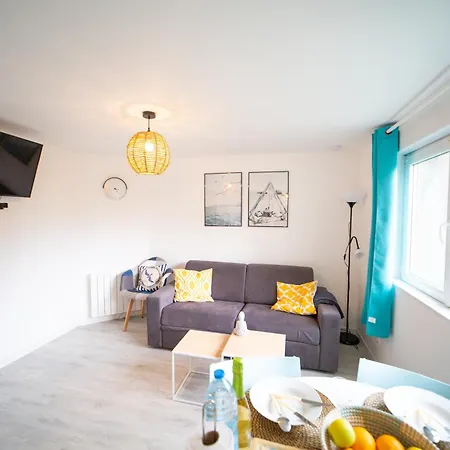 Lägenhet Kelys Spa- Sauna,terrasse Privee & Serenite Boulogne-sur-Mer
